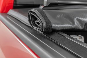 Ram 2500 Soft Roll Up Bed Cover - Rough Country - Matte Black - '11-'23